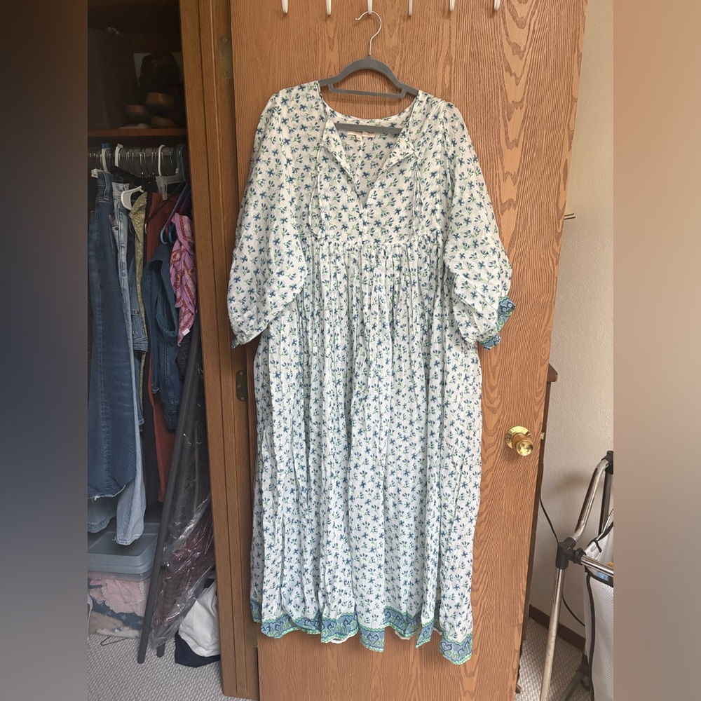 Daughters of India Kyra Maxi in Azure